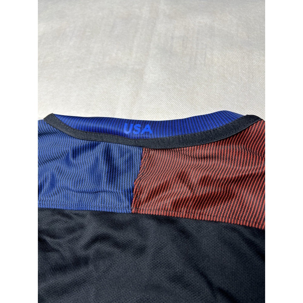 Nike Dri-FIT USA Soccer Jersey Shirt Men's Size Small Black Blue & Red - Picture 8 of 9